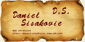 Daniel Šišaković vizit kartica